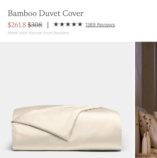 Bamboo Duvet Cover