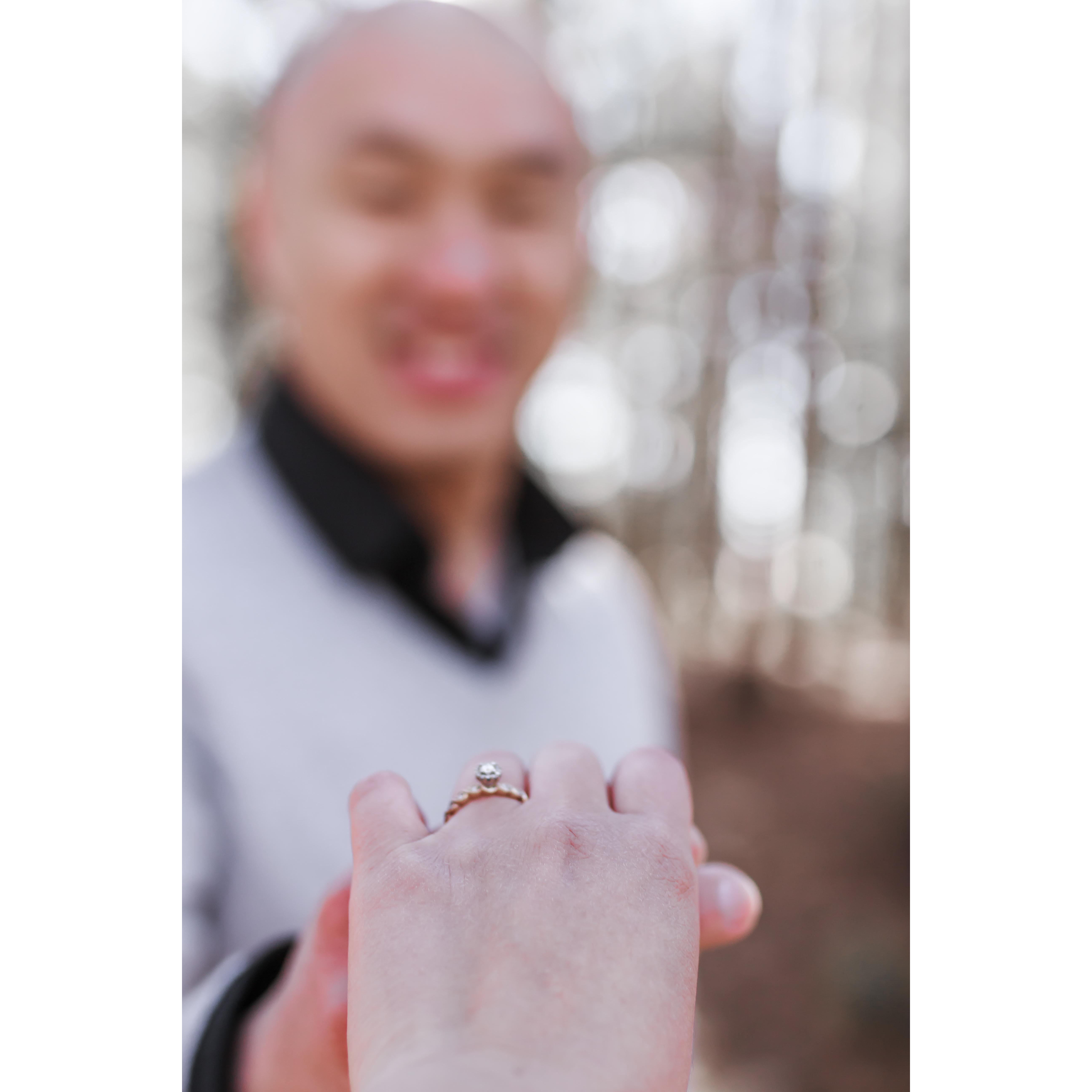 He proposed to me on March 22nd, 2018.