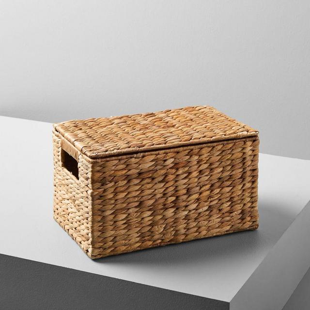Twist Weave Baskets, Small Rectangle, Natural