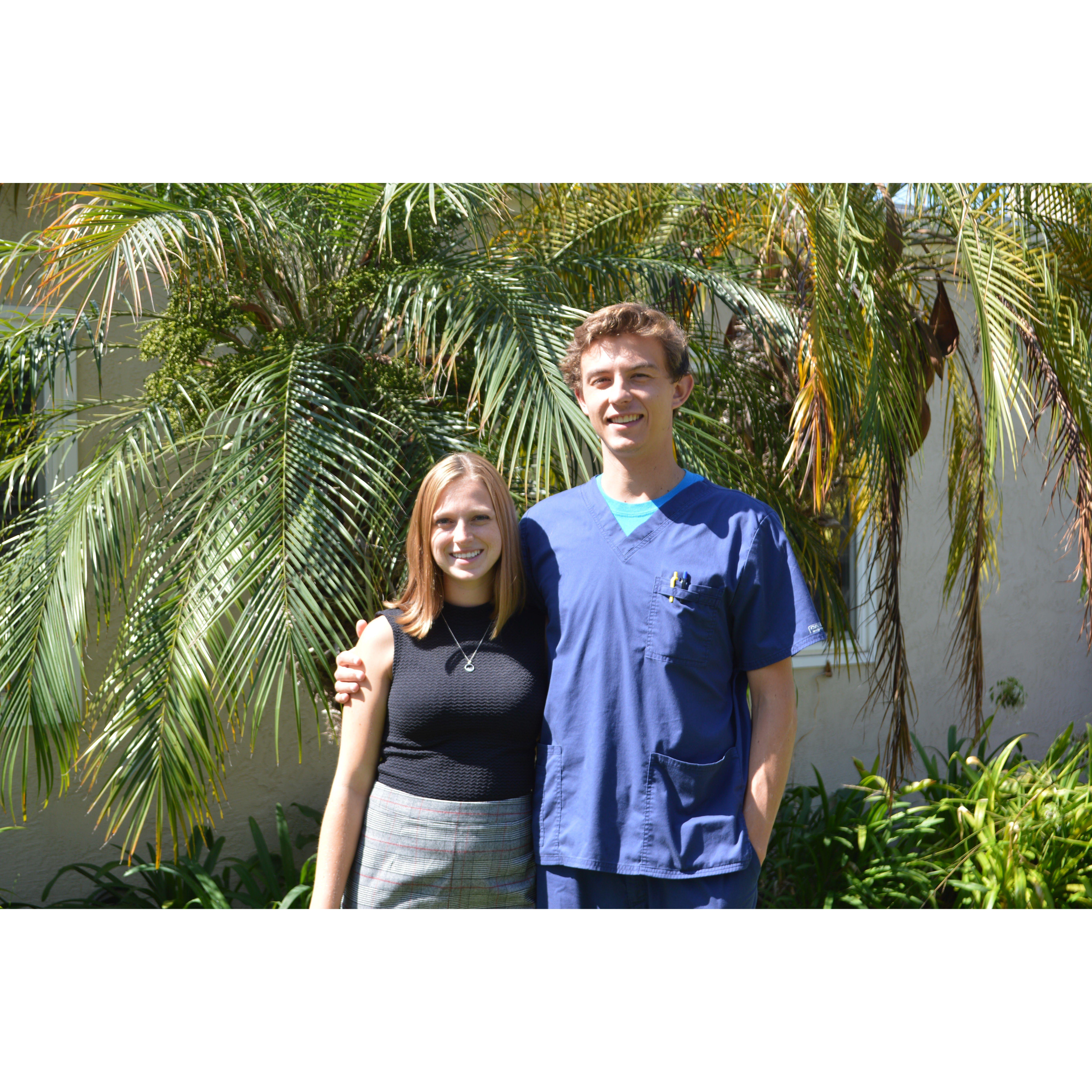 Laura in her first year as a music teacher and Jacob working as a medical scribe.