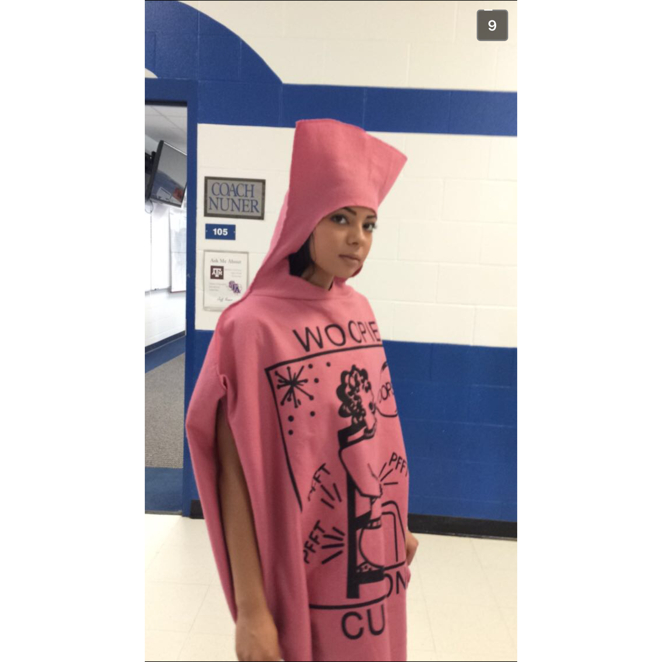 Stefan dared me to go to class as a whoopee cushion