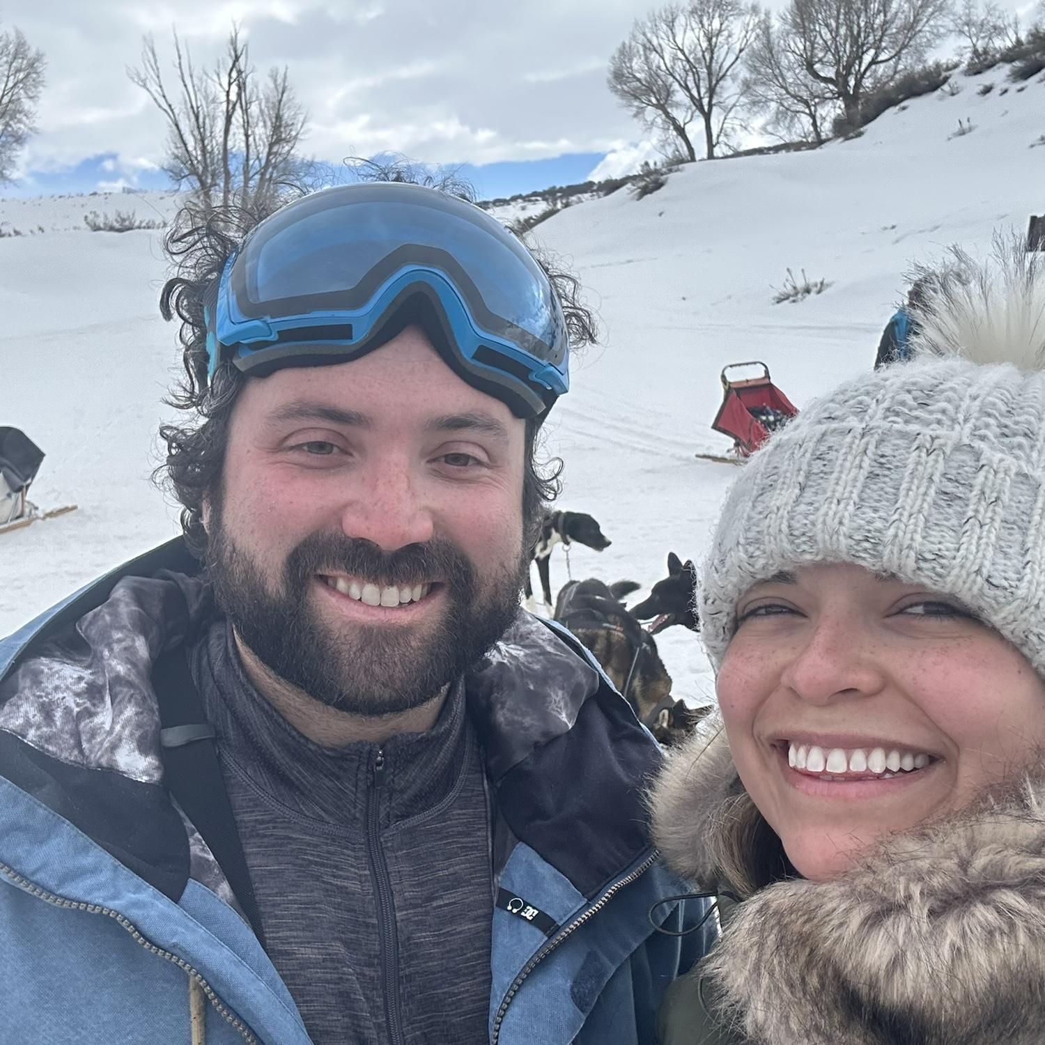 Steven got Ana a dogsledding trip for Christmas in Steamboat! What an amazing experience that was!