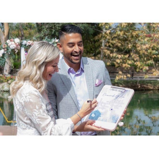 As they were soaking in the congratulations, Vedang had one more surprise up his sleeve! Out from around the corner came Yaryna’s and Vedang’s parents—who had all flown in for the proposal!