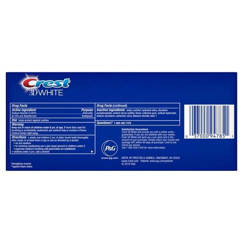 Crest 3D White Whitening Toothpaste Radiant Mint - 4.8oz - 2ct