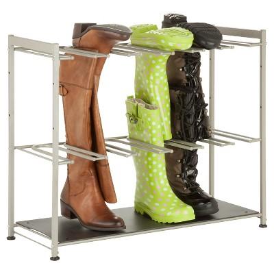 Honey-Can-Do 6 Pair Boot Rack - Gray
