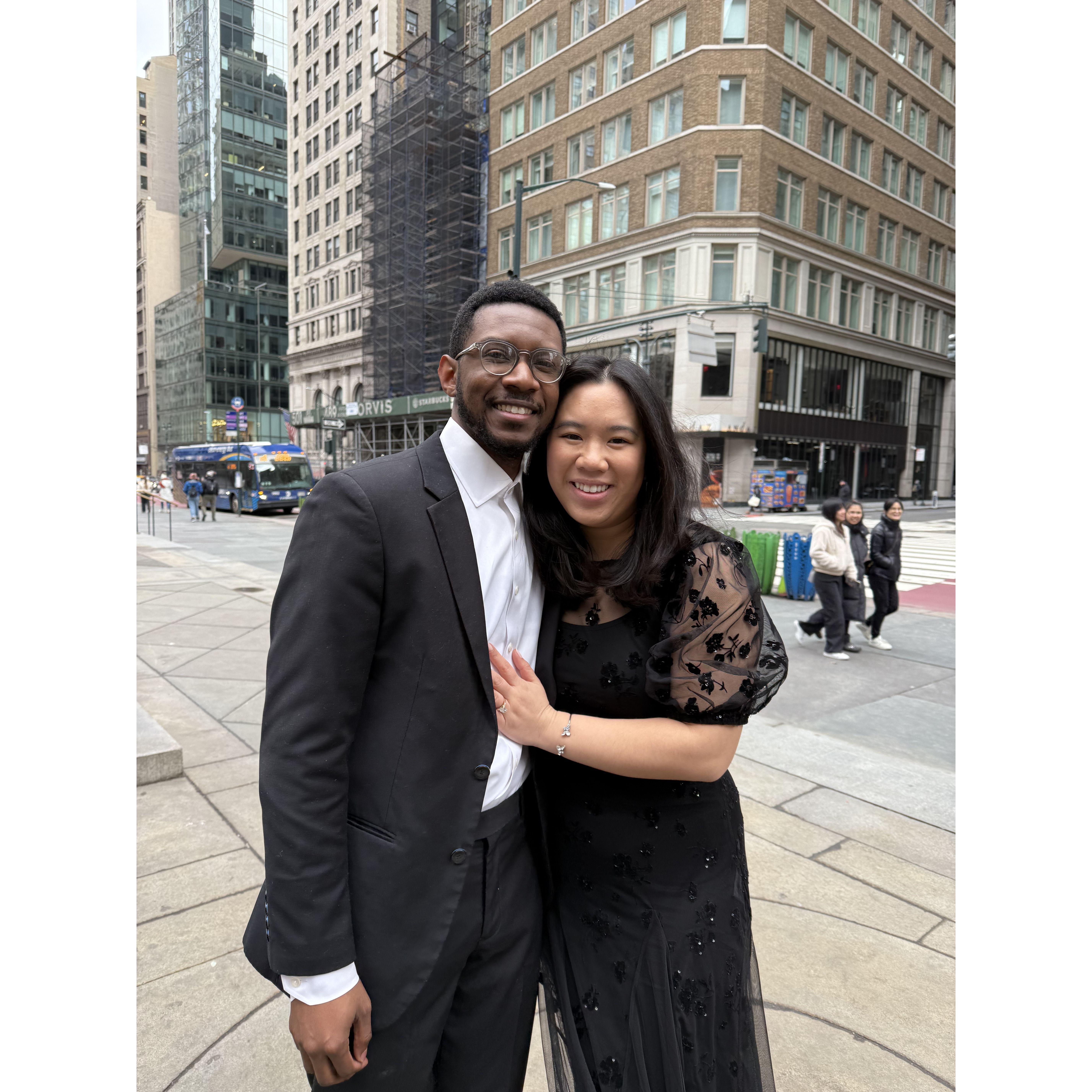 Engagement photos in NYC