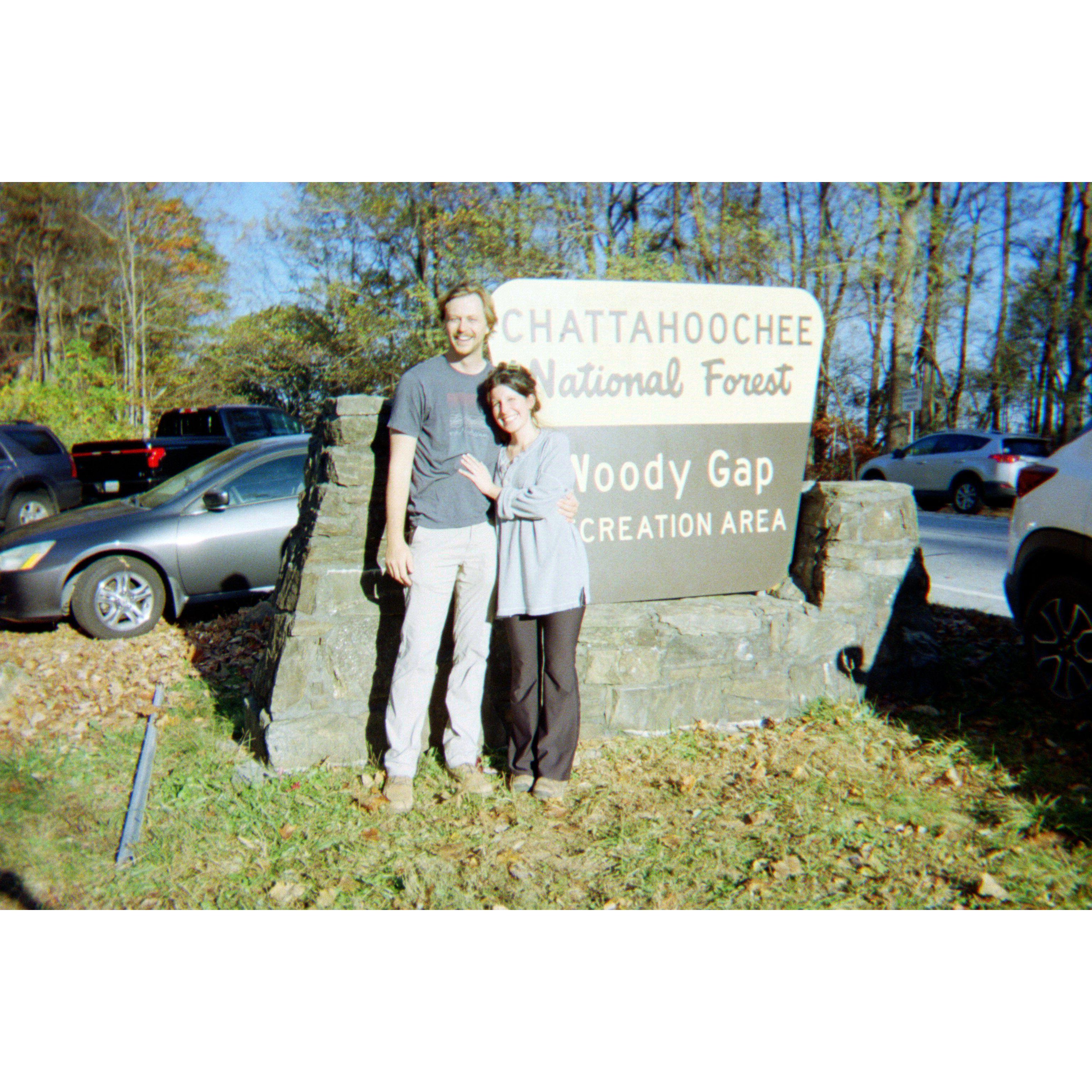 Engaged in the Chattahoochee National Forest!