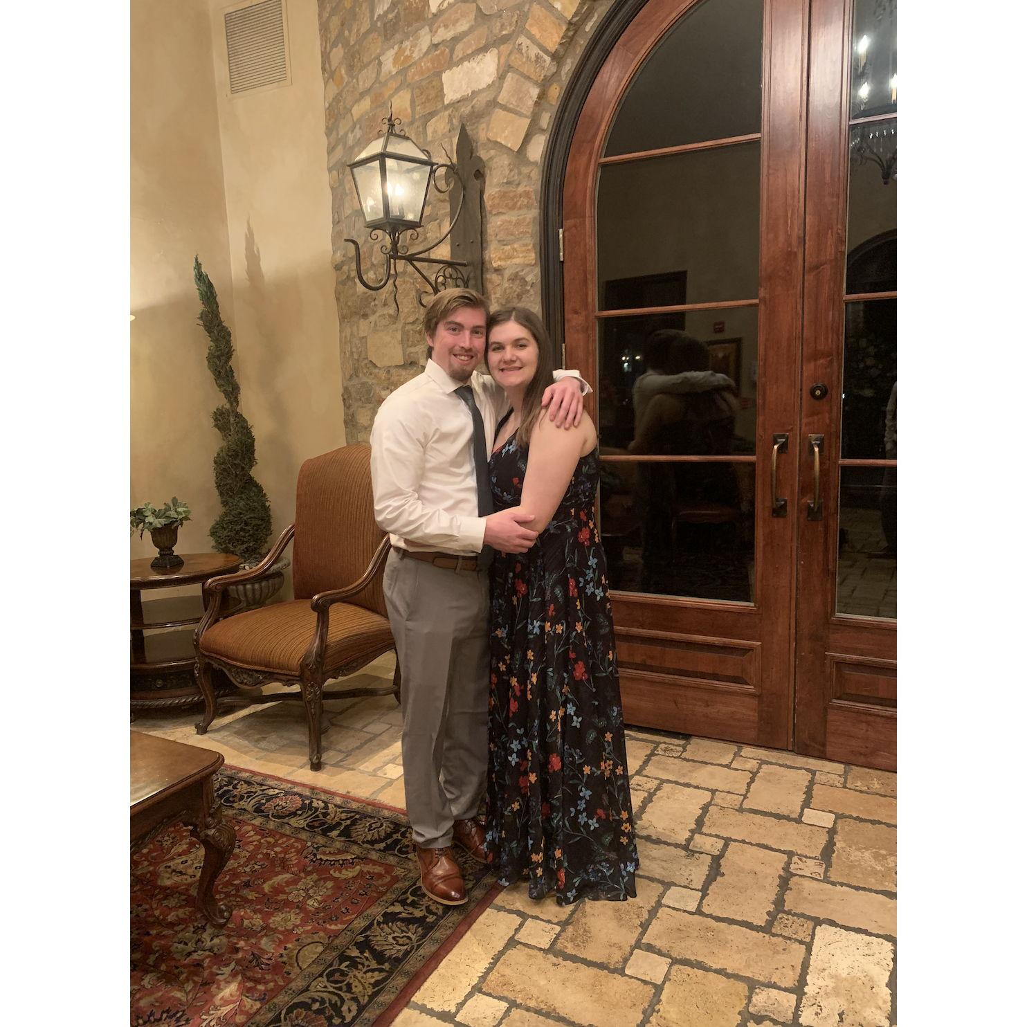 The first wedding we went to together! Such a pretty venue!