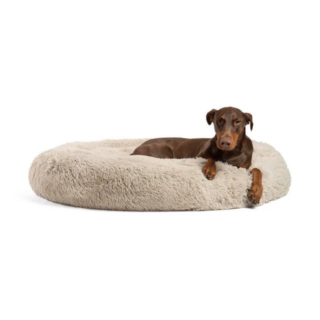 Best Friends by Sheri Donut Shag Dog Bed - 45"x45" - Taupe