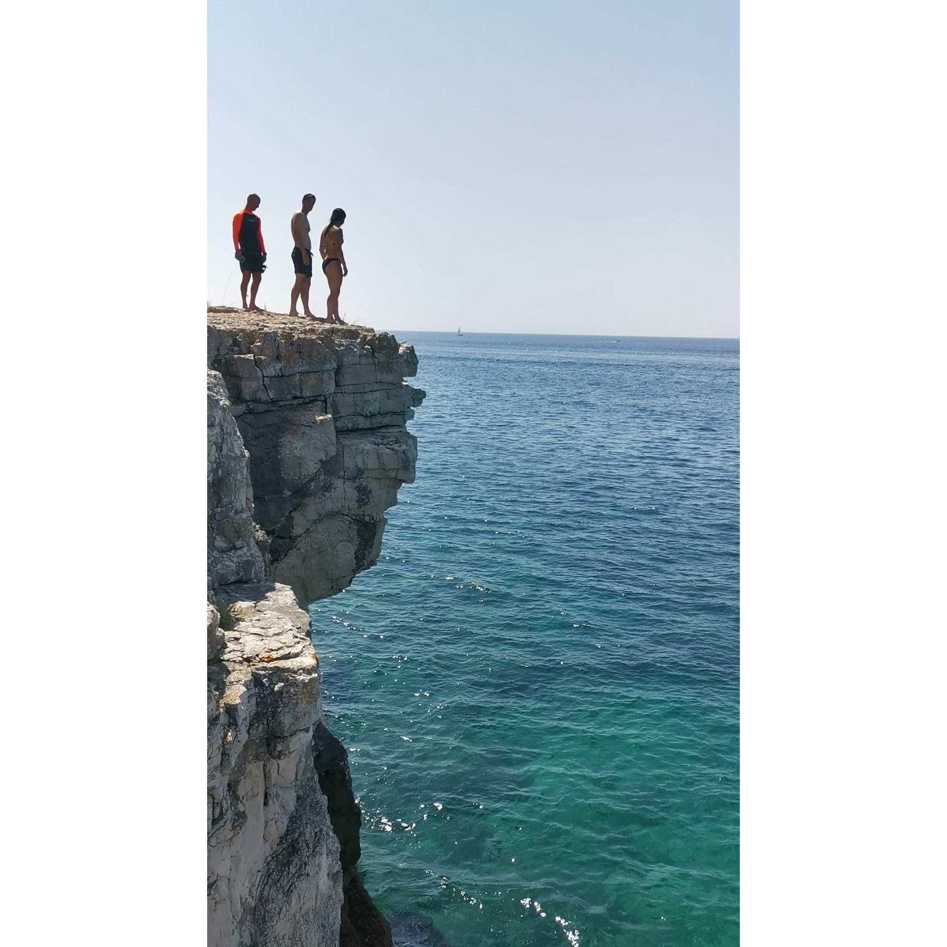 Jumping off cliffs together is the same as jumping into marriage together... right?