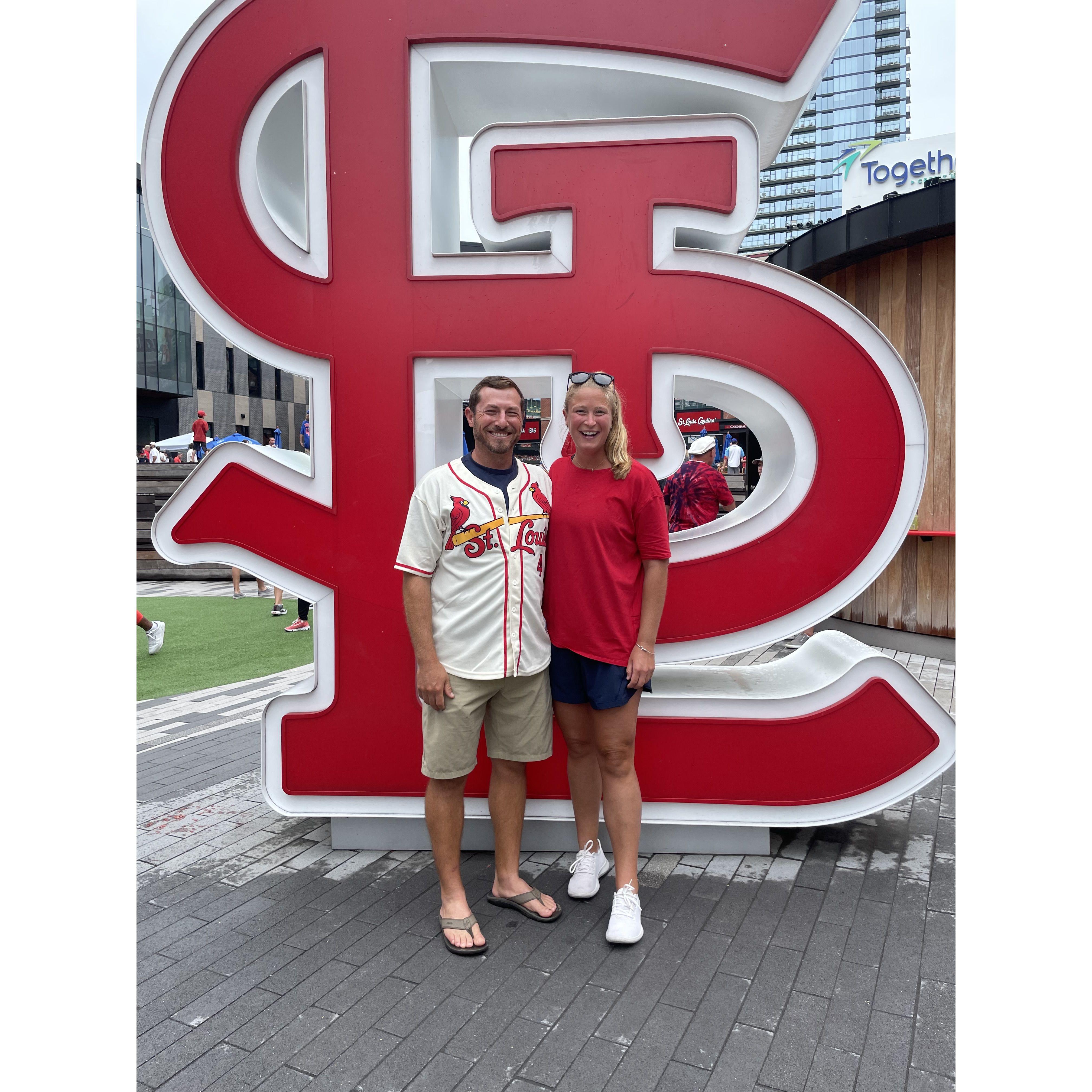 Jared is a life long Cardinal's fan. Our first trip together was to St. Louis to catch a few Cards games and visit Jared's family in Illinois.
