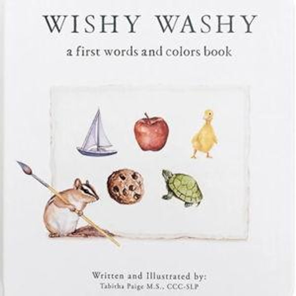 Wishy Washy: A Board Book of First Words and Colors for Growing Minds