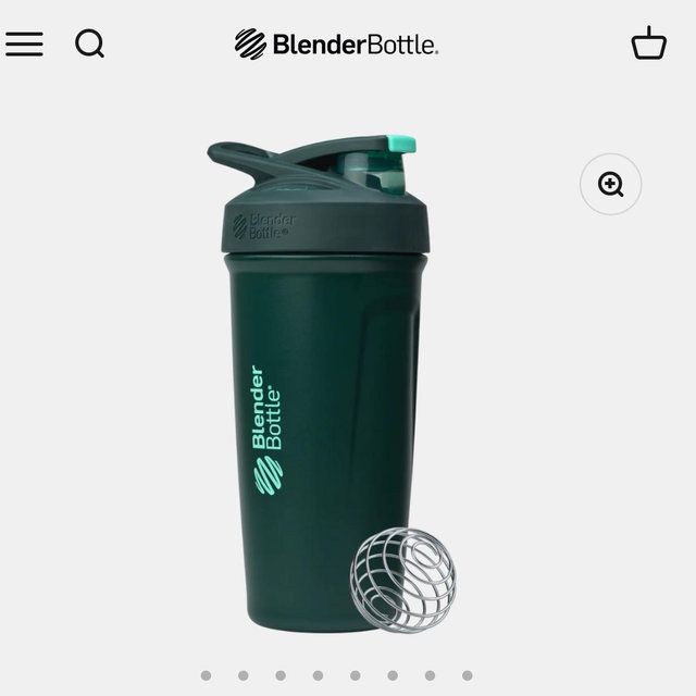 Stainless steel blender bottle -Spruce green