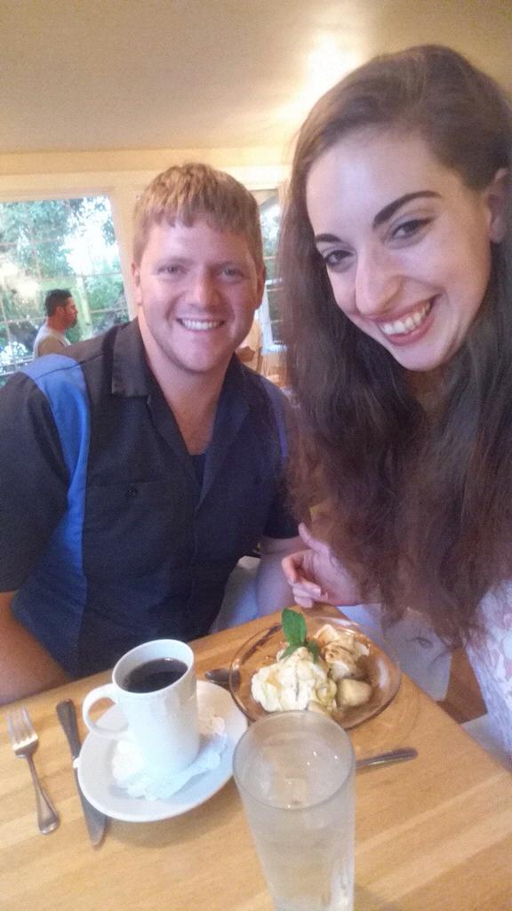 Happy date at Crumbs in Fall River Mills