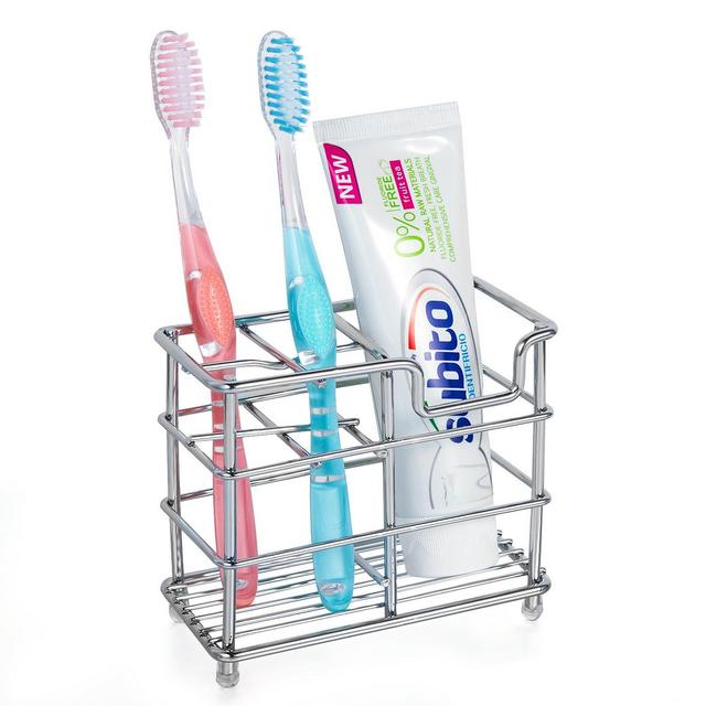 HBlife - hblife Stainless Steel Bathroom Toothbrush Holder Toothpaste Holder Stand