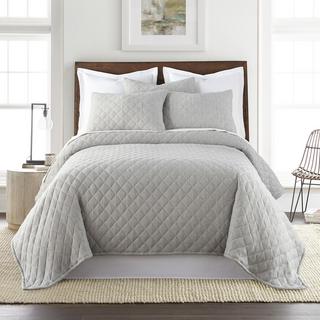 Heathered Jersey 3-Piece Quilt Set