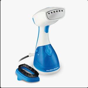 Hamilton Beach® Handheld Garment Steamer 1,000 Watts White with Blue Accents