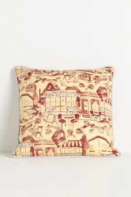 Damson Madder Cotton Printed Pillow
