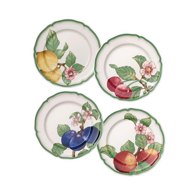 Villeroy & Boch French Garden Modern Fruit Dinner Plates, Set of 4