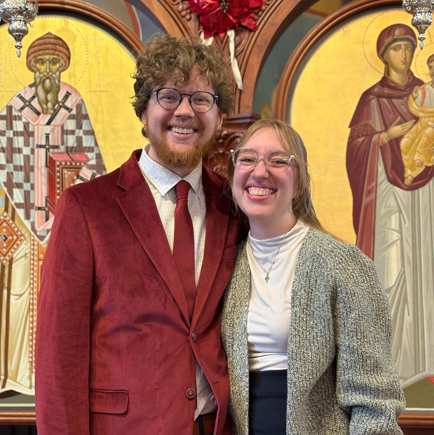 A cute picture together at Church after celebrating the Nativity of Christ.