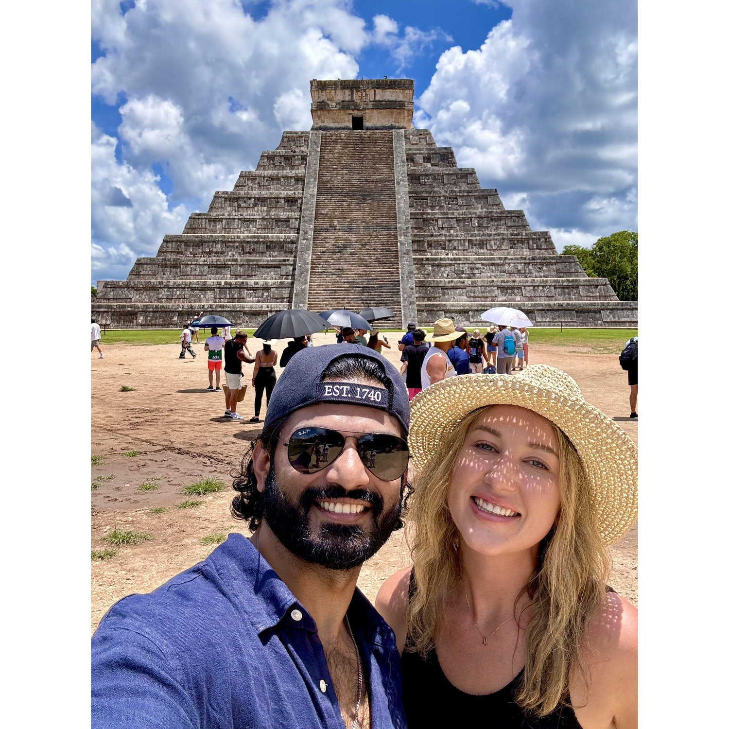 Seeing the sights in Mexico together.