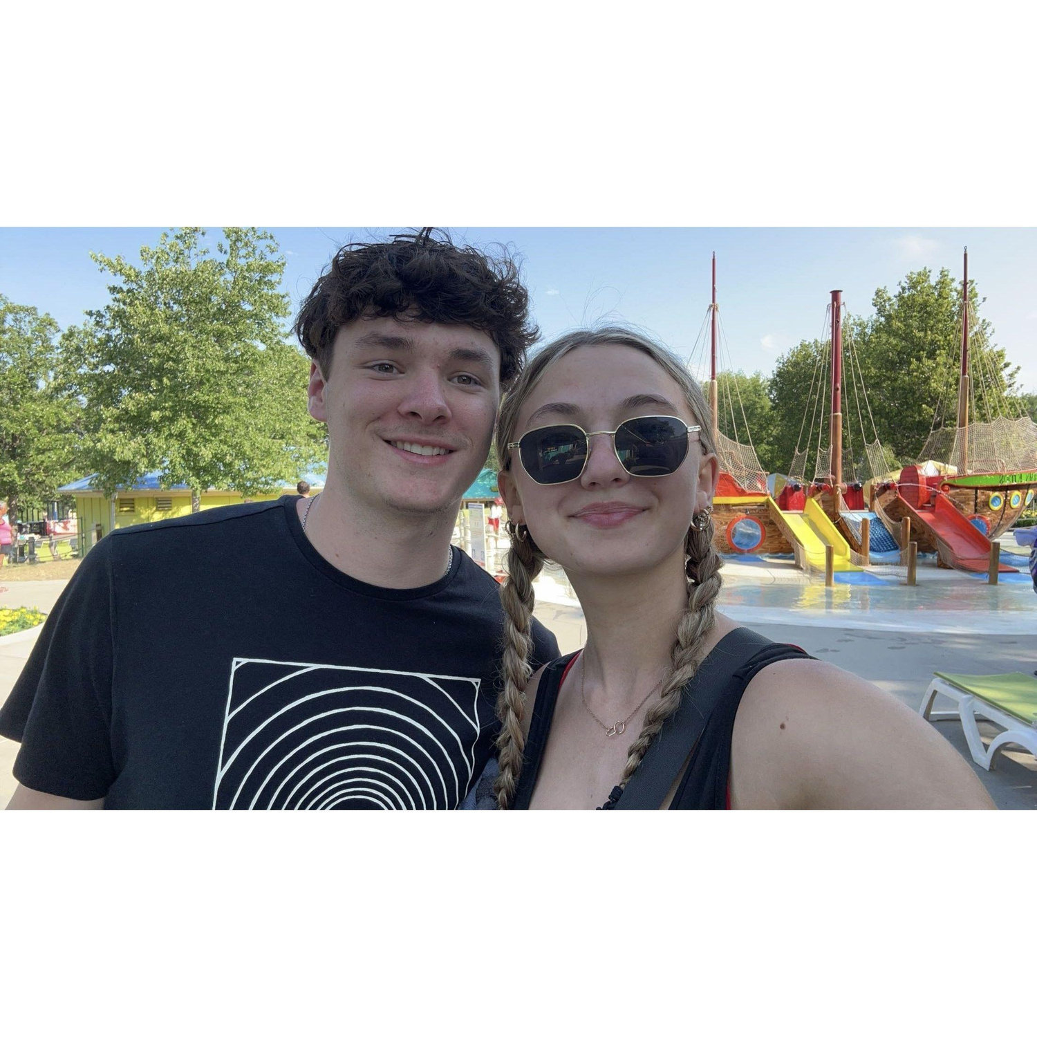 Trip to Worlds of Fun! Fun fact: Addy's first time.