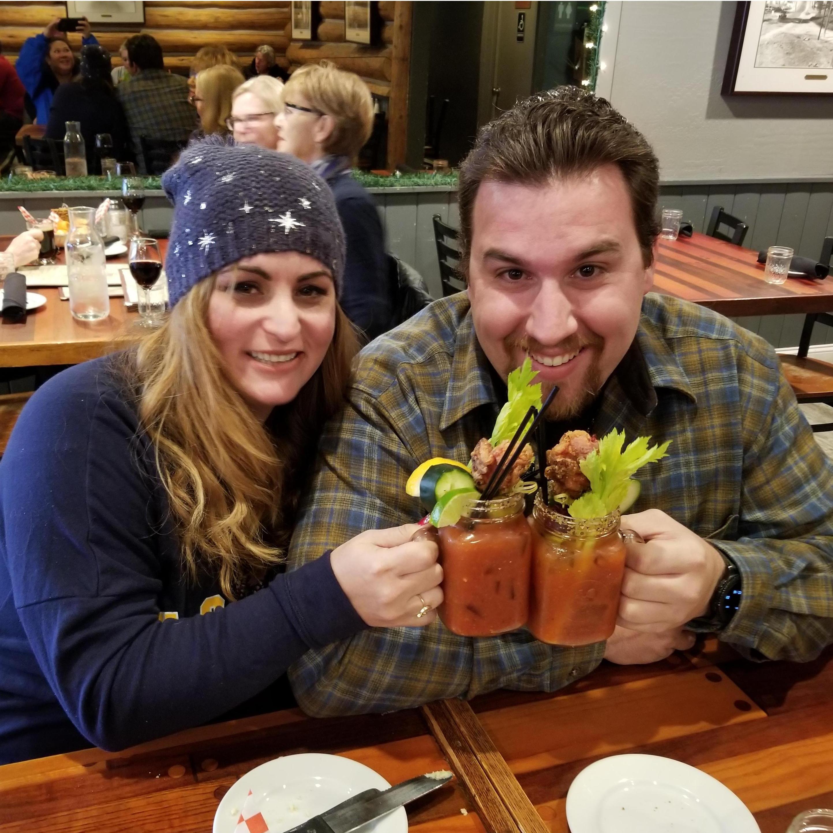 New Year's Day Bloody Mary's in Tahoe! 🍻