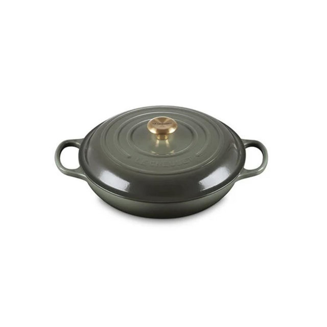 LeCreuset Signature Braiser (Color: Thyme)