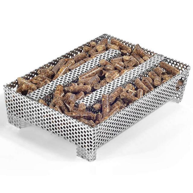 5" x 8" Pellet Smoker Tray 12 Hours of Billowing Smoke, Smoker Box for Gas Grilling,Cold Smoker Generator for BBQ,like Grill Tube BBQ Smoker Perfect for Hot Cold Meat, Cheese, Fish and Pork Smoking