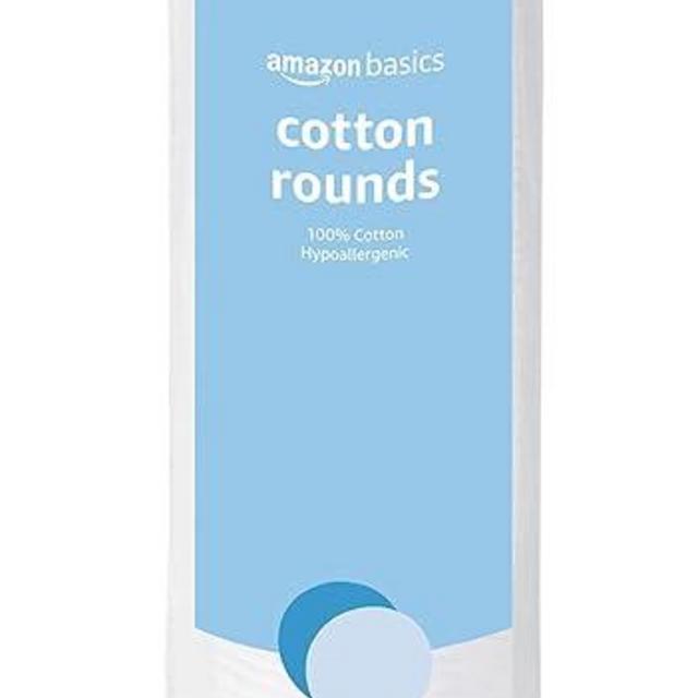 Amazon Basics Cotton Rounds, 100 Count (Previously Solimo)