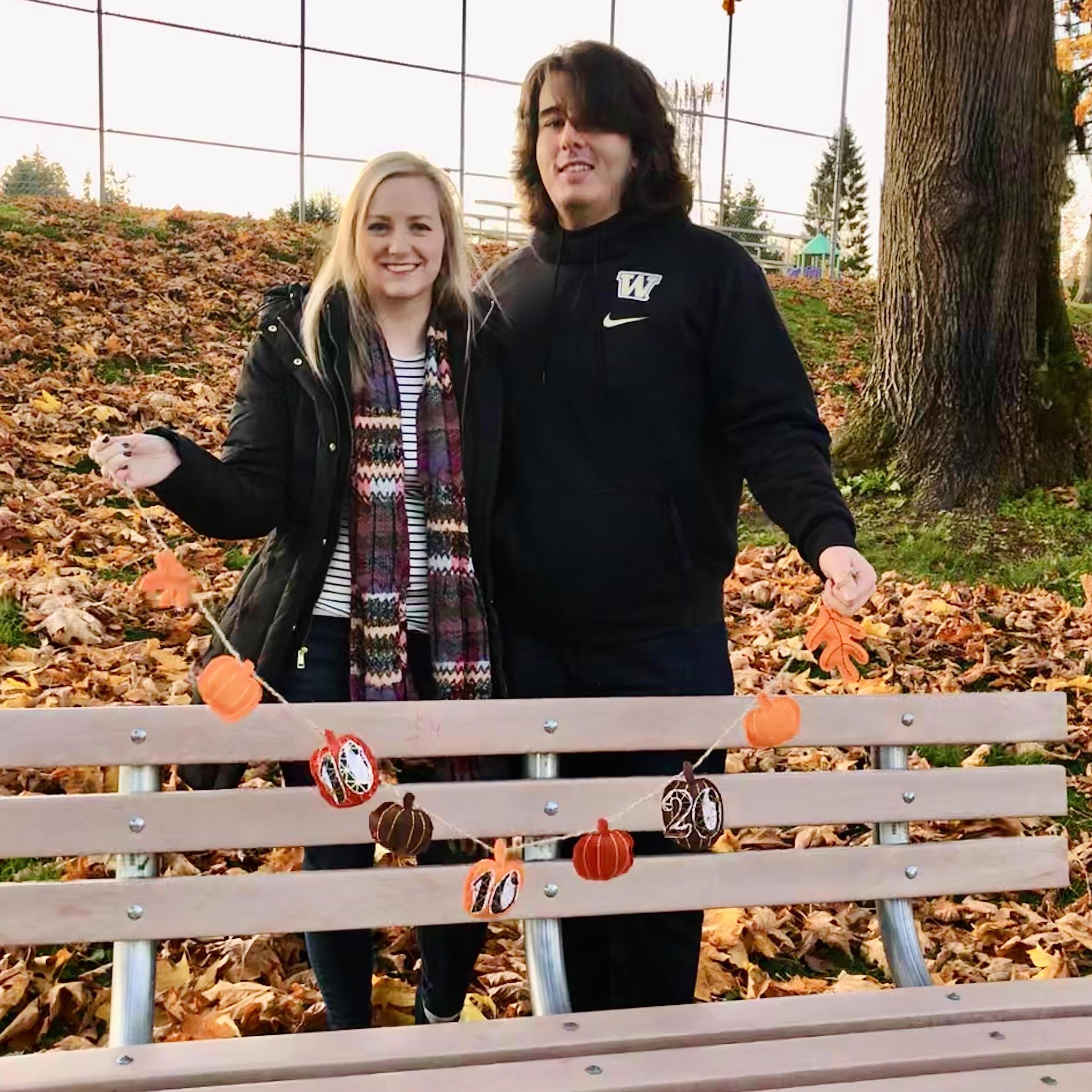 Engagement shoot with Lillian, my Matron of Honor: October 2019.  We're displaying our original Wedding date, 10/10/20 (thanks COVID!)