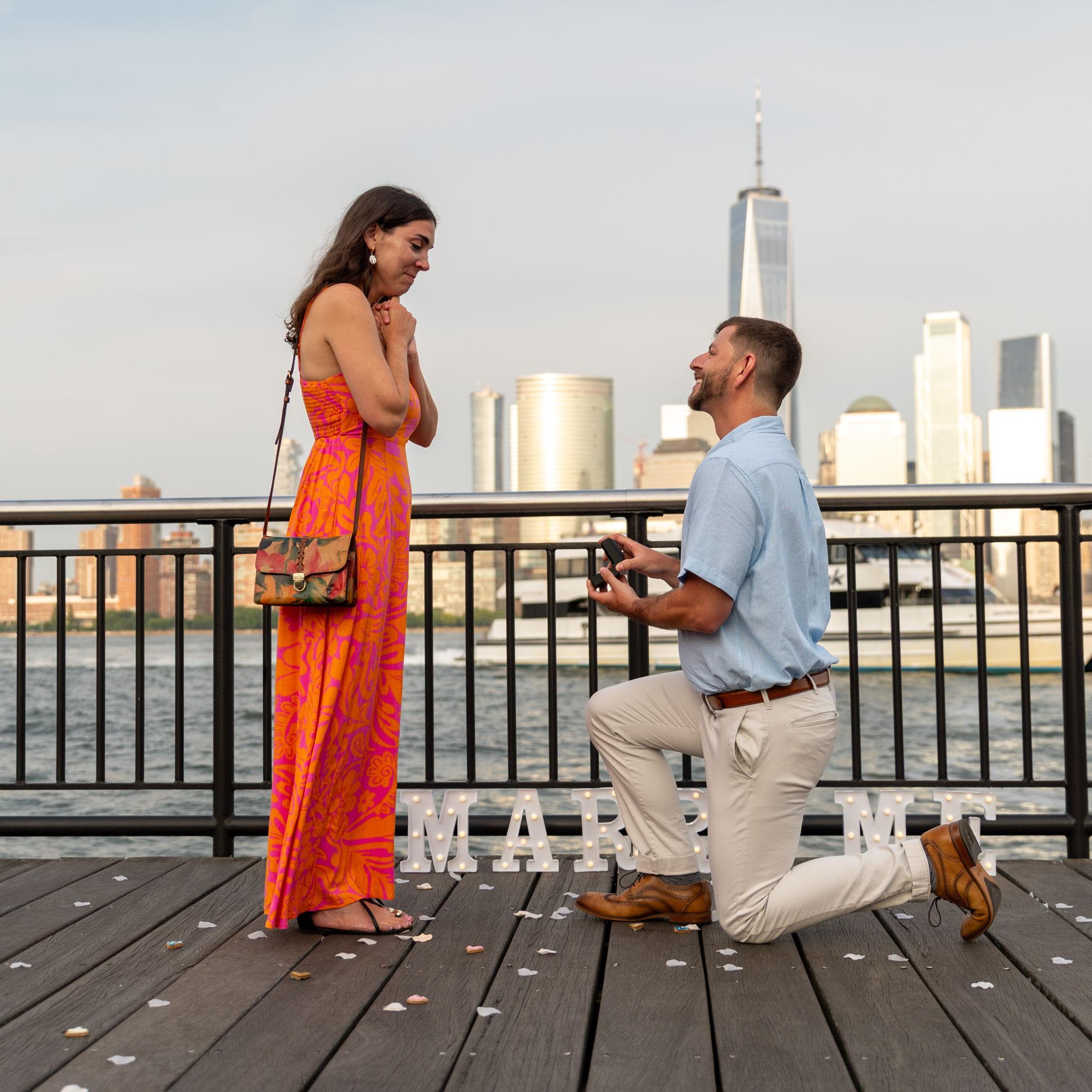 The Proposal | Exchange Place Pier in Jersey City