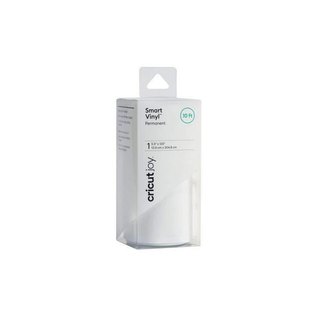 Cricut Smart Permanent Vinyl (5.5in x 120in, White) for Joy machine -cuts up to 10ft