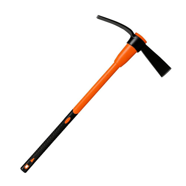 VNIMTI Pickaxe for Digging, Heavy Duty Pick Axe with Fiberglass Handle, 36 Inch Pick Mattock Tool for Soil, Rock and Roots