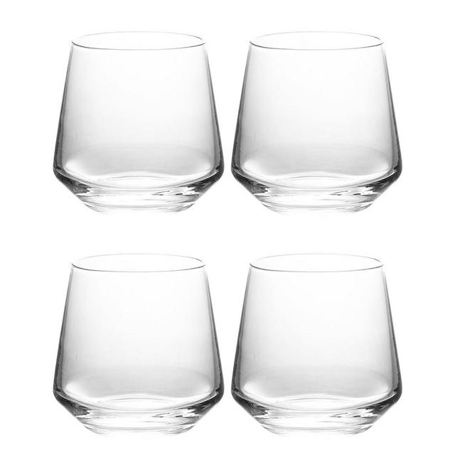 Stemless Wine Glasses Set of 4 13.5oz,Red White Wine Glasses,Whiskey Glasses,Juice Glass,Drinking Glasses for Daily Use,Birthdays,Housewarming Gift,Evening Party，Dishwasher Safe