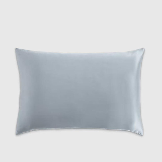 100% Mulberry Silk Pillowcase - Light Blue, King