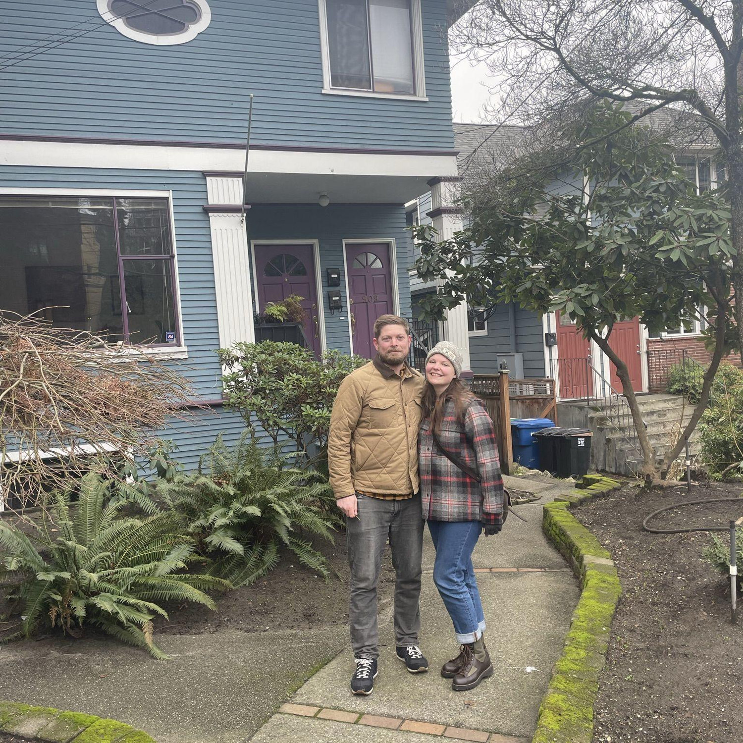 Our little blue home in Seattle