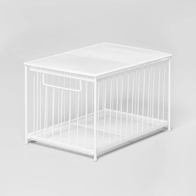 Large Stackable Slide Out Drawer White - Brightroom™
