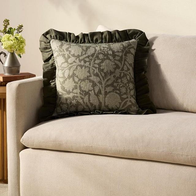 Loloi Chris Loves Julia Kathleen Collection PCJ0026 Green 18'' x 18'' Cover Only Pillow