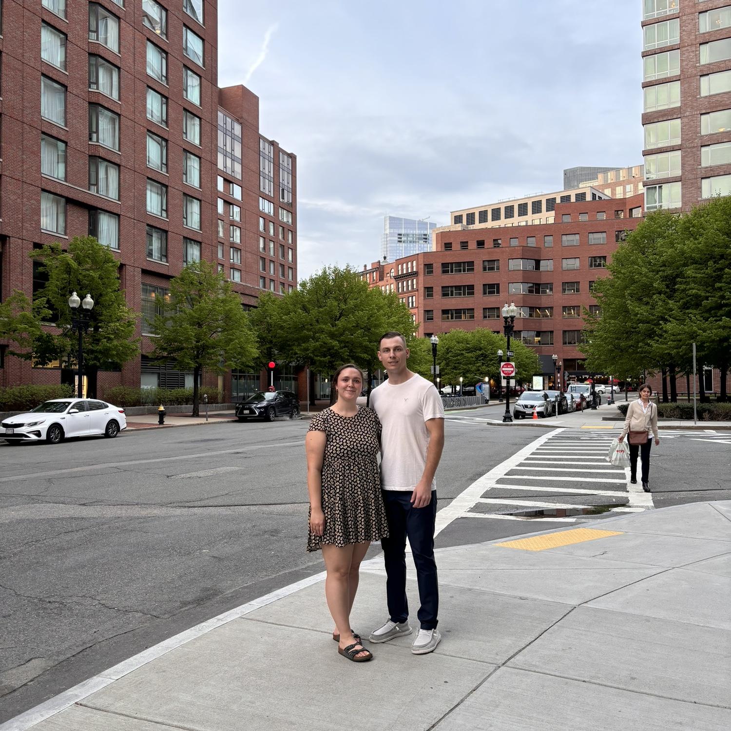 Our trip to Boston in May of 2024. We had been engaged for a month at this point!