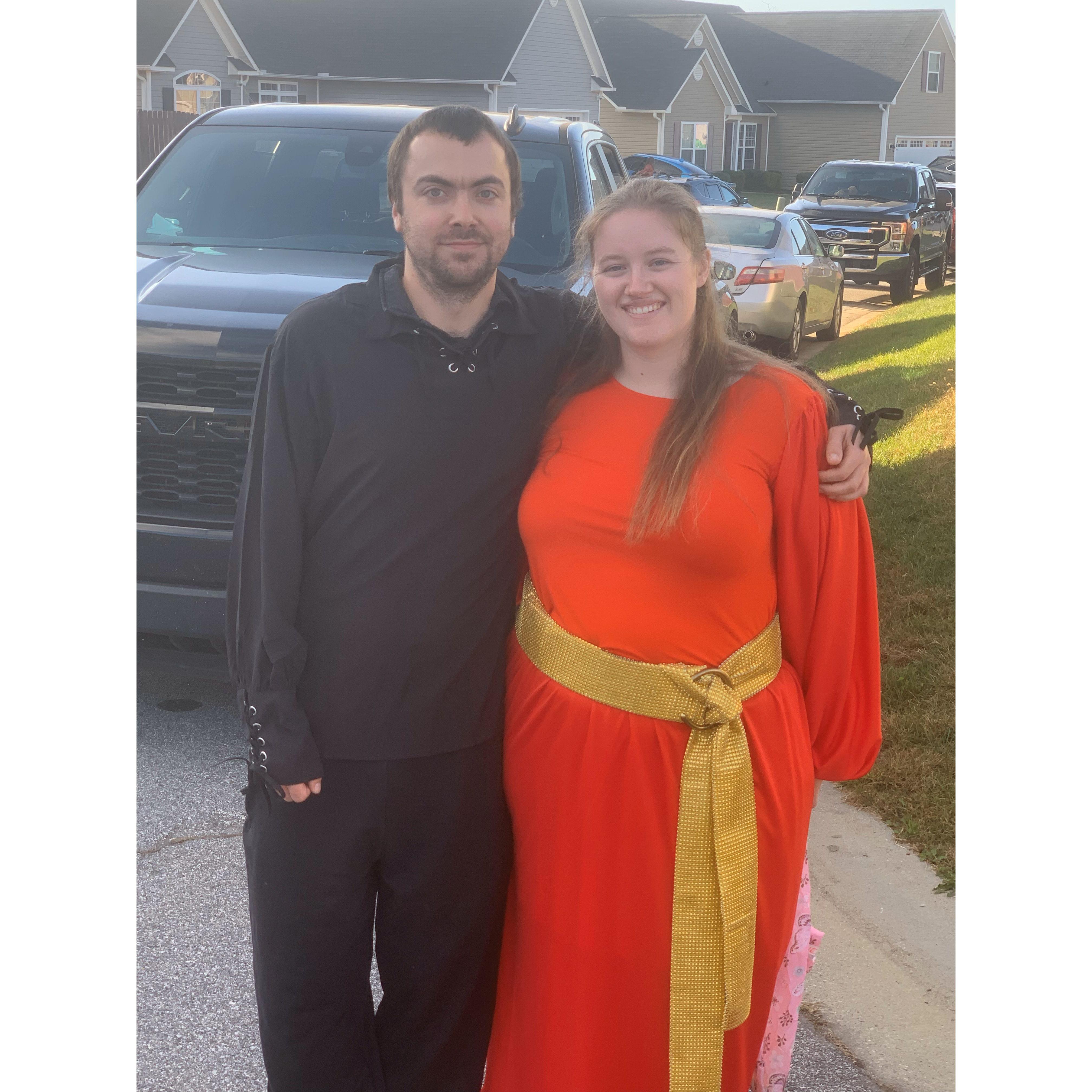 Halloween-2024...Princess Buttercup and her Dread Pirate Roberts... ("As you wish")