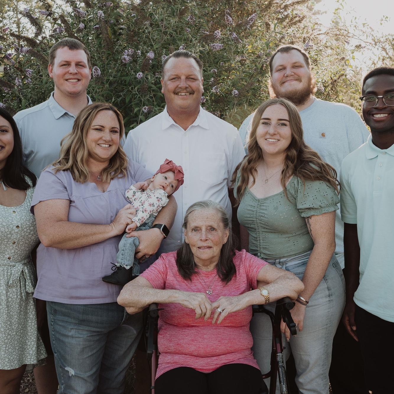 Family photos with some of Ashley’s family