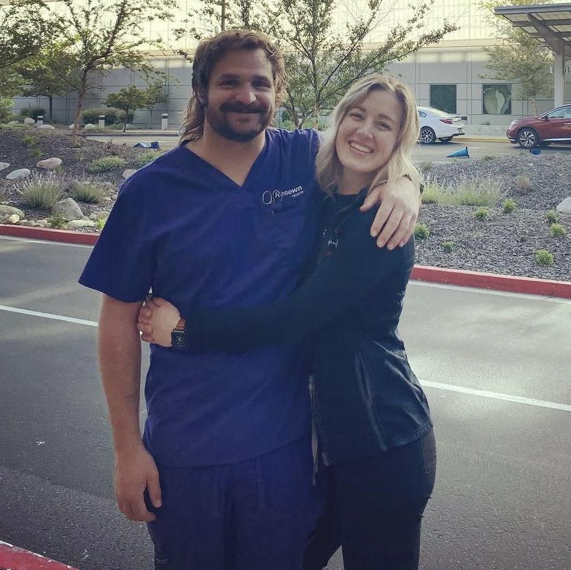 Last shift at Renown before we went to travel nurse