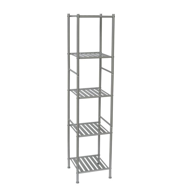 Simply Essential™ 5-Tier Bath Tower in Silver