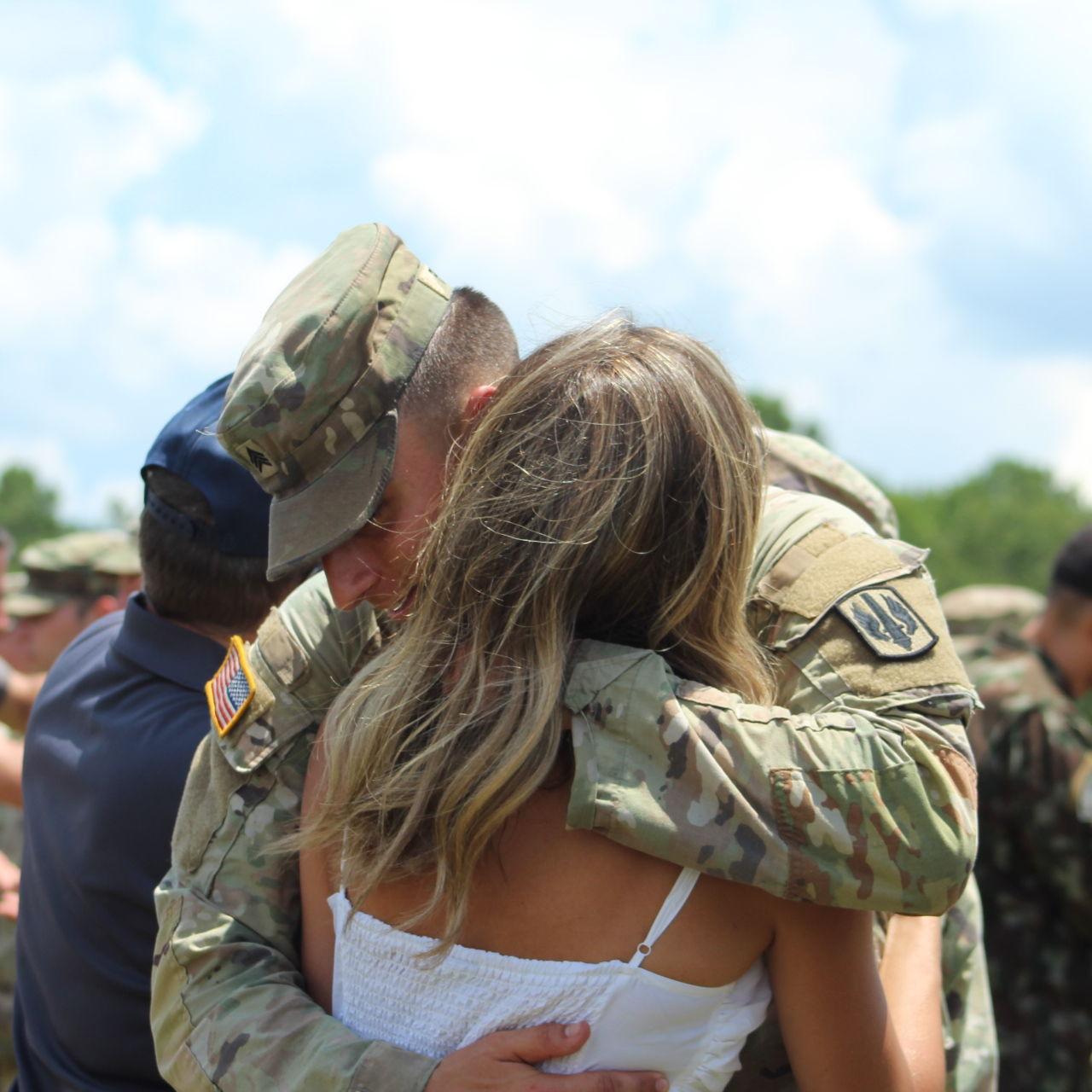 Kyle's airborne pinning at Fort Benning, GA.