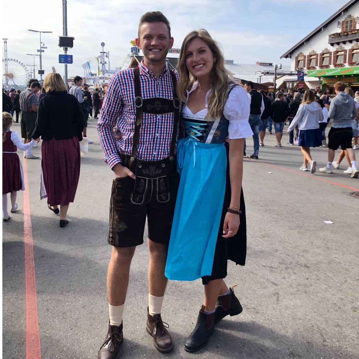 Our first picture together at Oktoberfest!