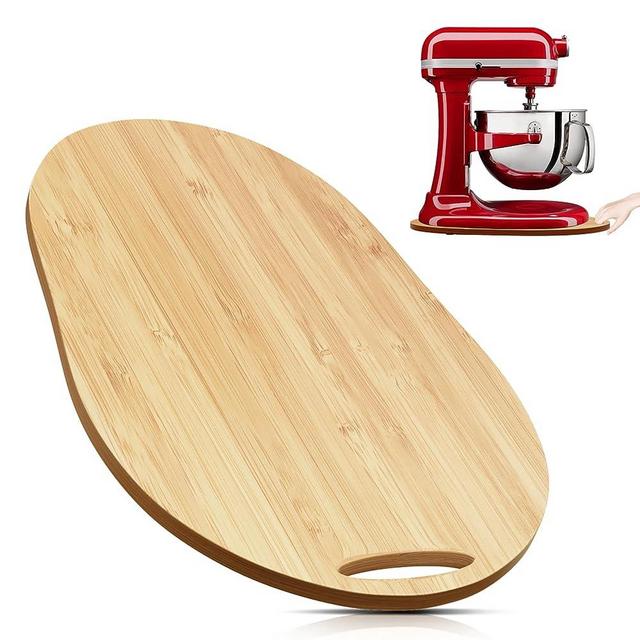 Kitchen Appliance Slider for Kitchen aid 5-8Qt Bowl Lift Stand Mixers, Bamboo Slide Board Compatible with 5-8QT Professional Bowl-lift Stand Mixer, Under Cabinet Sliding Tray for Kitchen Countertop