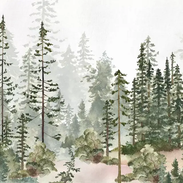 Watercolor Mural Peel-and-Stick Wallpaper