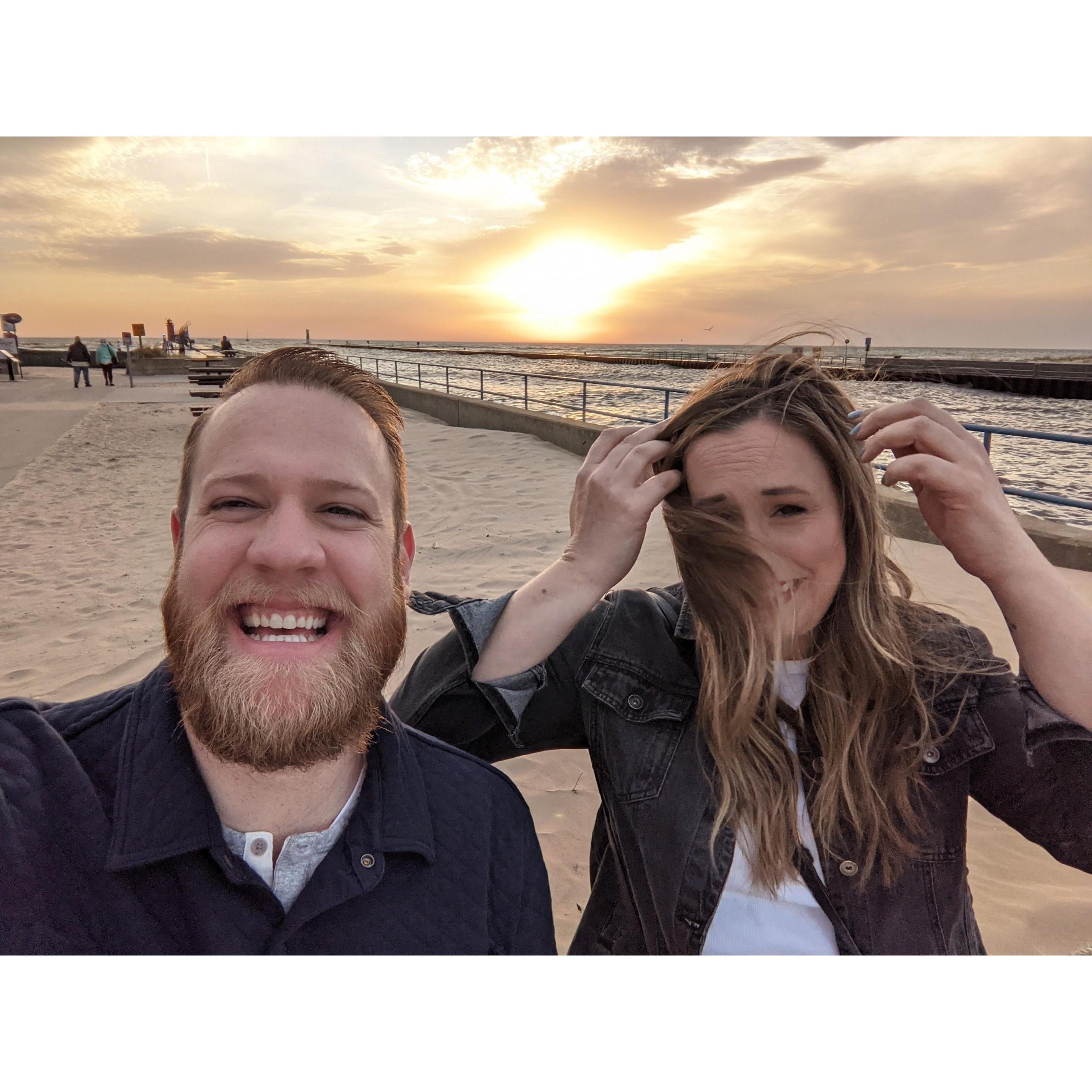 This was an anniversary trip to South Haven, Michigan - it was a perfect weekend but very, very windy