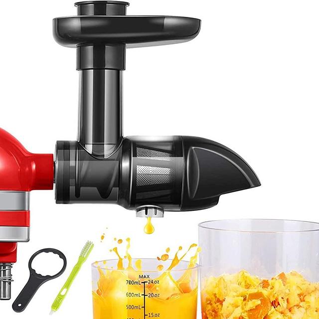 Masticating Juicer Attachment for KitchenAid All Models Stand Mixers, AMZCHEF Slow Juicer Machines Attachment Compatible with All KitchenAid Mixers, Cold Press Juicer Parts for All KitchenAid Mixers